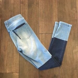 H&M skinny patch detail jeggings